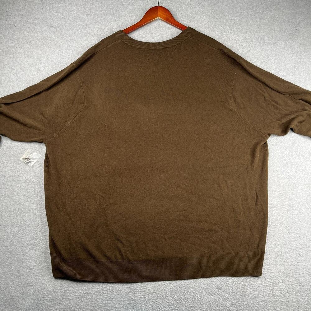 Canyon Ridge V Neck Sweater Brown Casual mens 4XL New Knit Pullover - Picture 8 of 13